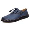 Men's Handmade Leather Shoes Comfortable Loafers Slip On Flats Outdoor Walking Shoes Moccasins
