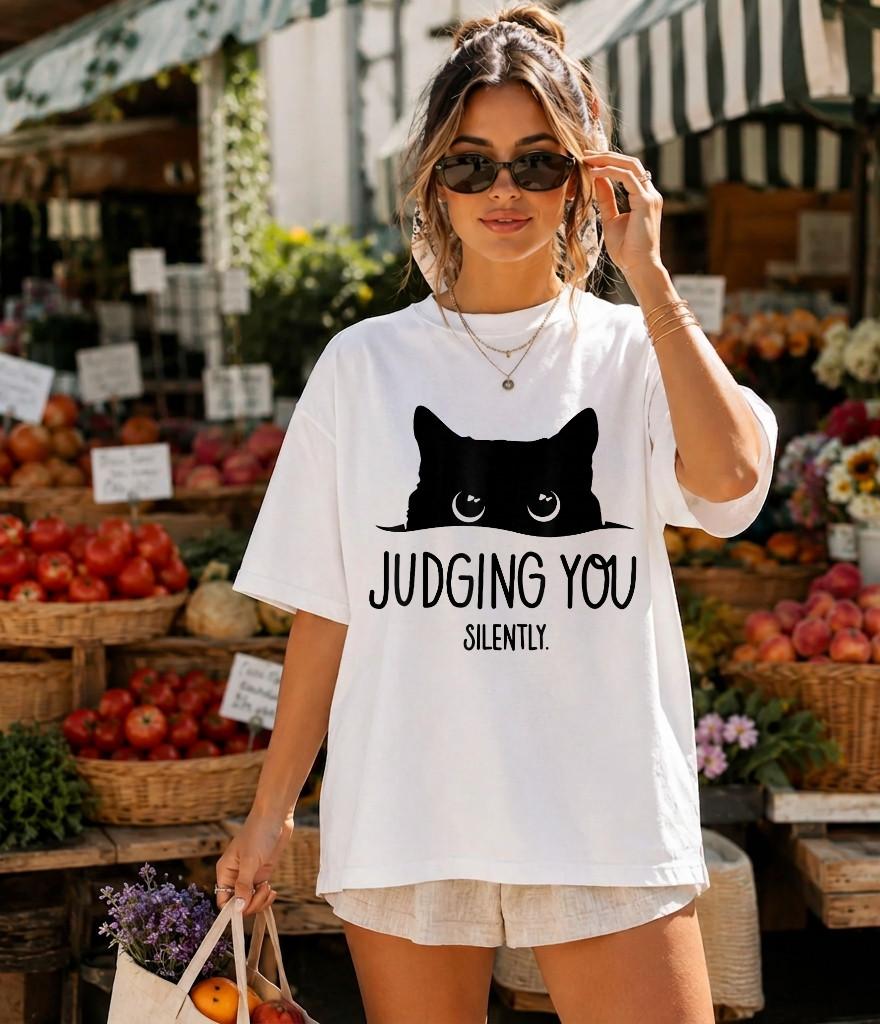 Comfort Colors® Cat Judging You Silently T-Shirt
