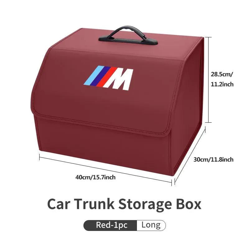 XJBN1 Car Sticker New For BMW Car Trunk Organizer Box Tailbox Stowing Tidying Storage Bag Accessories For BMW E70 E91 E30 G30 E53 M3 M