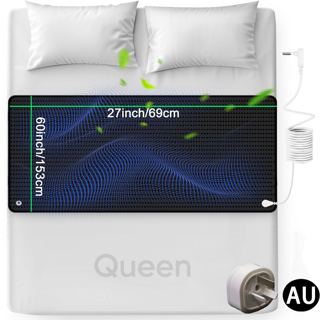 Grounding Mat for Bed, 27''×60'', Indoor Sleep & Pain Relief with Grounding Cord