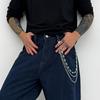 Zinc Zinc Zinc Alloy Pearl Waist Chain Tassel Pants Chain Goth Tassel Jeans Chain  Female
