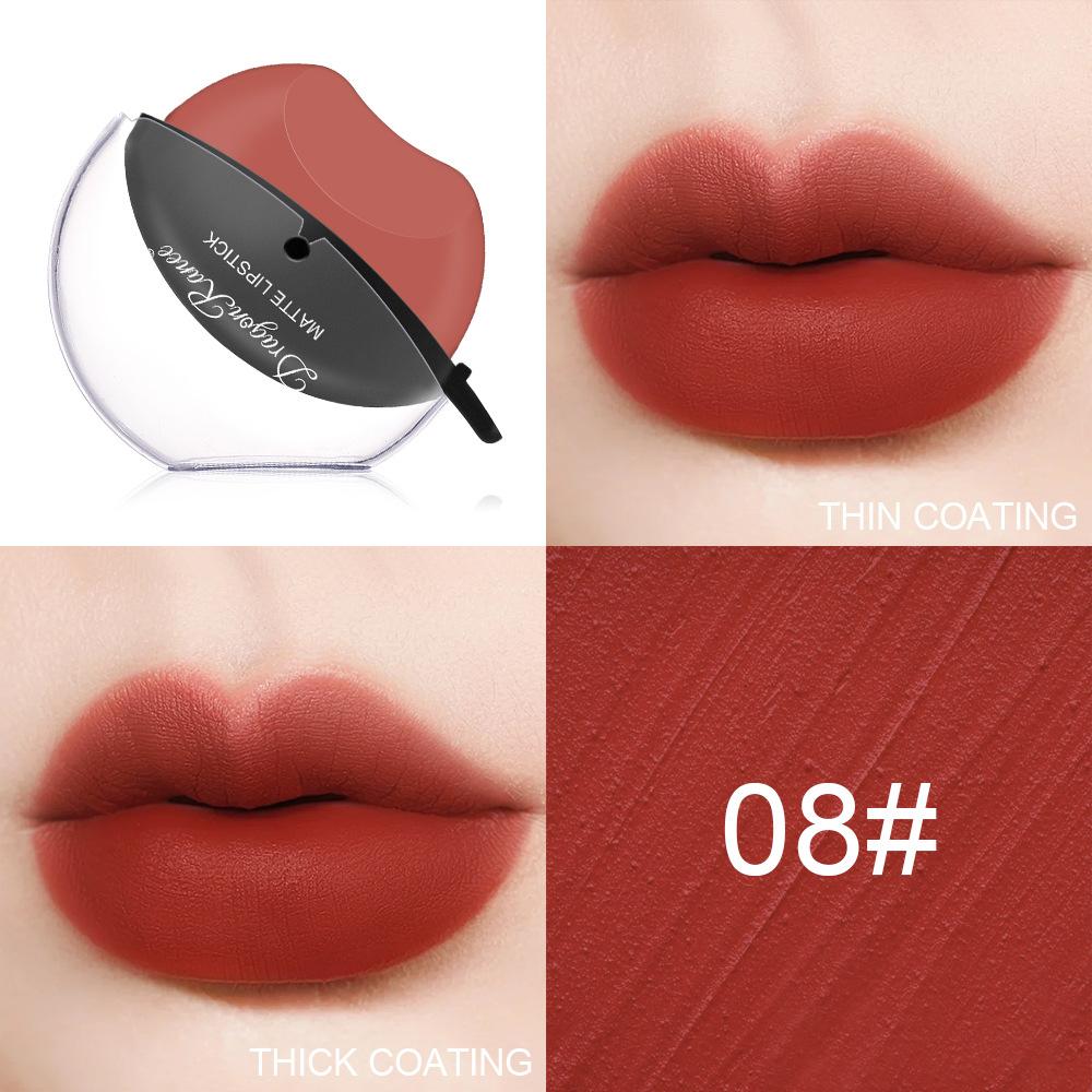 Zipped Lip Lipstick Lazy Lip Shape Lipstick Does Not Fade Mist Face Makeup Matte Velvet Lipstick Big Red Lipstick