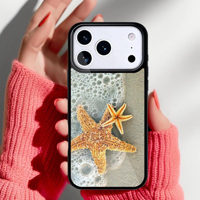 Морская звезда на пляже Чехол для телефона для iPhone 17 16 15 14 13 Pro Max Задняя крышка для 12 11 Pro Coque