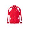 Cny Series Minimalist Single-Breasted Logo Long Sleeve Cotton Jacket Kids Jackets Academy-Red NY2412126GS-001