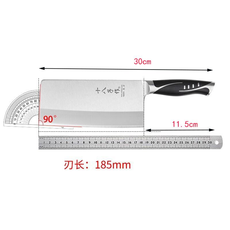 7.3 Inch Shibazi Cleaver Knife 3 Layers Clad Steel VG10 Blde Sharp Sharp Slicing Chopper Kitchen Knife Meat And Poultry Tools