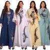 AB268 Women's Middle Eastern Dress: 2023 New Muslim Robe Edition for Southeast Asia & Dubai