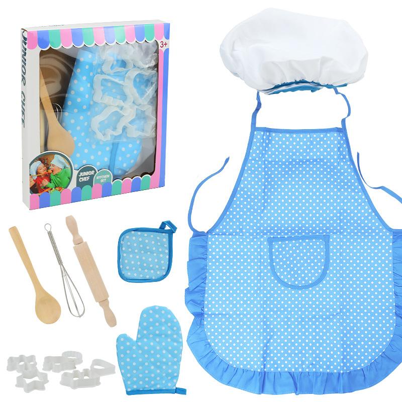 Детский игровой домик, набор для выпечки и переодевания, фартук, имитация скалки, модель венчика для взбивания яиц, кухонная игрушка