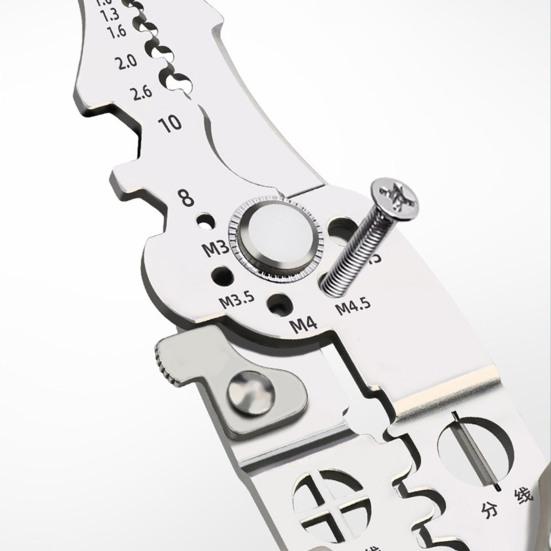 Многофункциональные клещи для зачистки проводов, щипцы для резки кабеля с нескользящей ручкой, высокопрочные, острые, с удобной ручкой, плоскогубцы для зачистки проводов