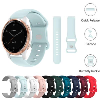 Ремешок для часов Garmin Active S Strap Silmplicity Легкий силиконовый браслет для Forerunner 265S 266S Venu 2S 3S Band 18 мм