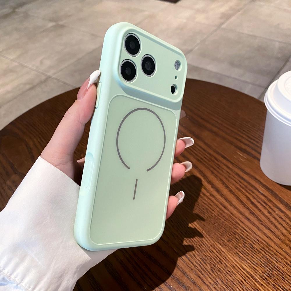 Роскошная Жидкость Для Чехла Телефона Magsafe Для iPhone17 Air 16 15 14 Plus 13 Pro Max Магнитная Беспроводная Зарядка Сплошная Силиконовая Крышка