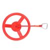 Children Gym Rotating Wheel Plastic Directional Wheel Kids Outdoor Fitness Exercise Wheel with Rope Red