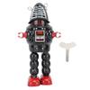 Walking Robot Walking Figure Metal Fencing Holiday Clockwork Toy, Toy, Robot, Collectible, Birthday, Gift, (Black)