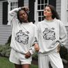 Autumn European Women's Casual Loose Mid-High Neck Hoodie