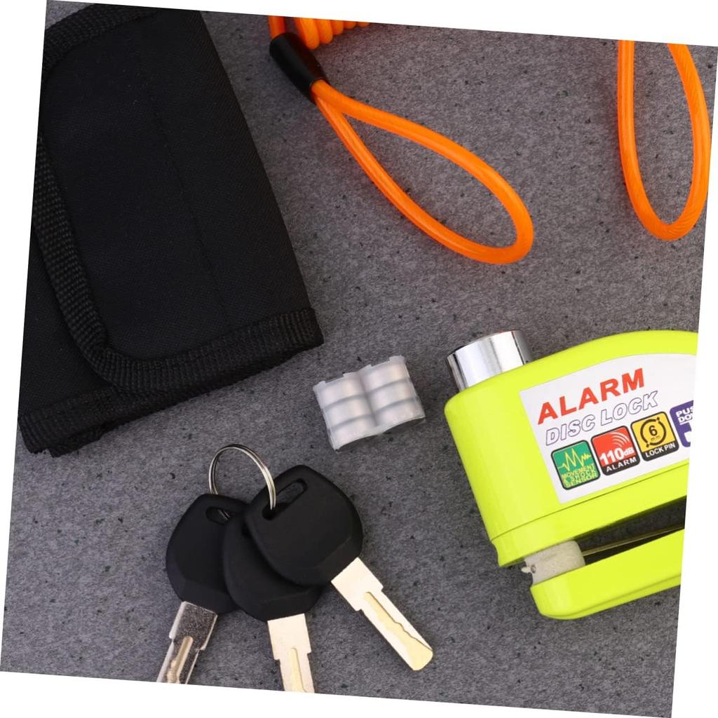 Balacoo 1 Set Disc Brake Lock for Motorcycle Bike Alarm Lock Movie Night Decorations Motorcycle Wheel Padlock Security Motorcycle Lock Motorcycle