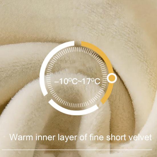 Yousheng 3 Pcs/Set Unisex Winter Beanie Scarf Gloves Set Thick Plush Knitted Warm Cap Gloves Elastic Ear Protection Windproof Winter Outdoor Cycling