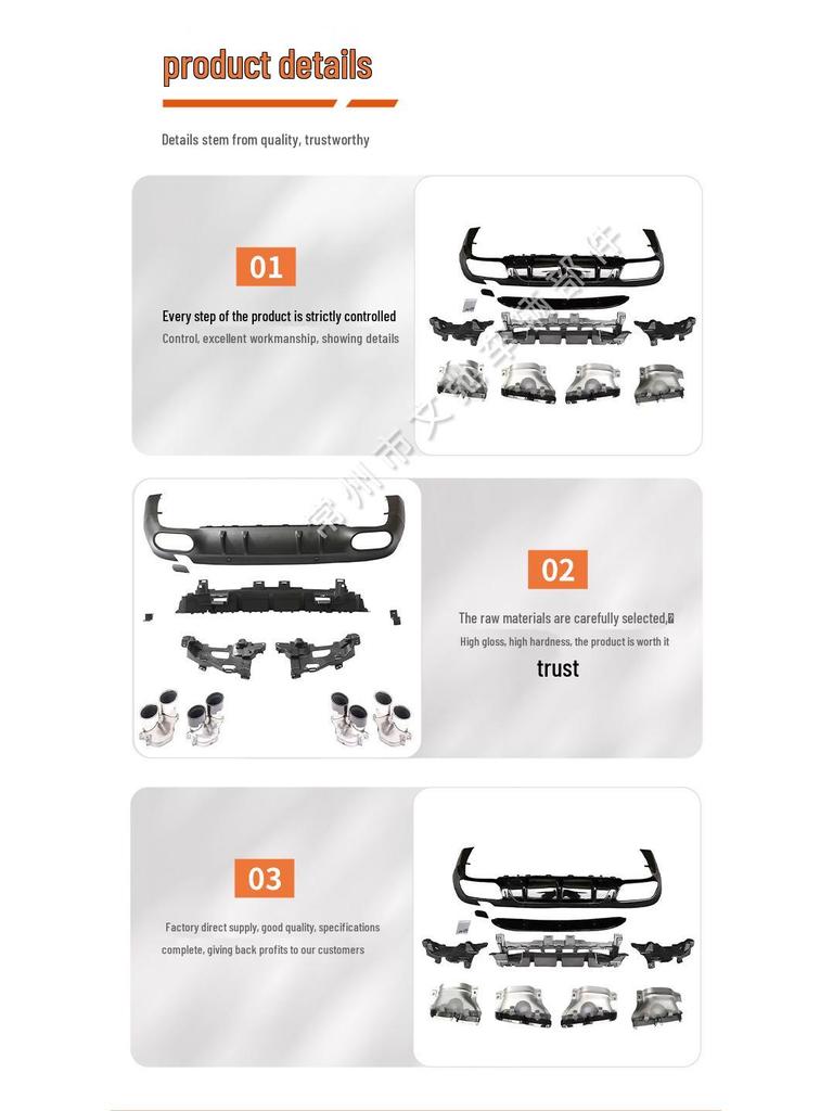 AMG CLS53/63 Rear Lip Tailpipe Diffuser Kit for 2018+ Mercedes-Benz CLS-Class W257