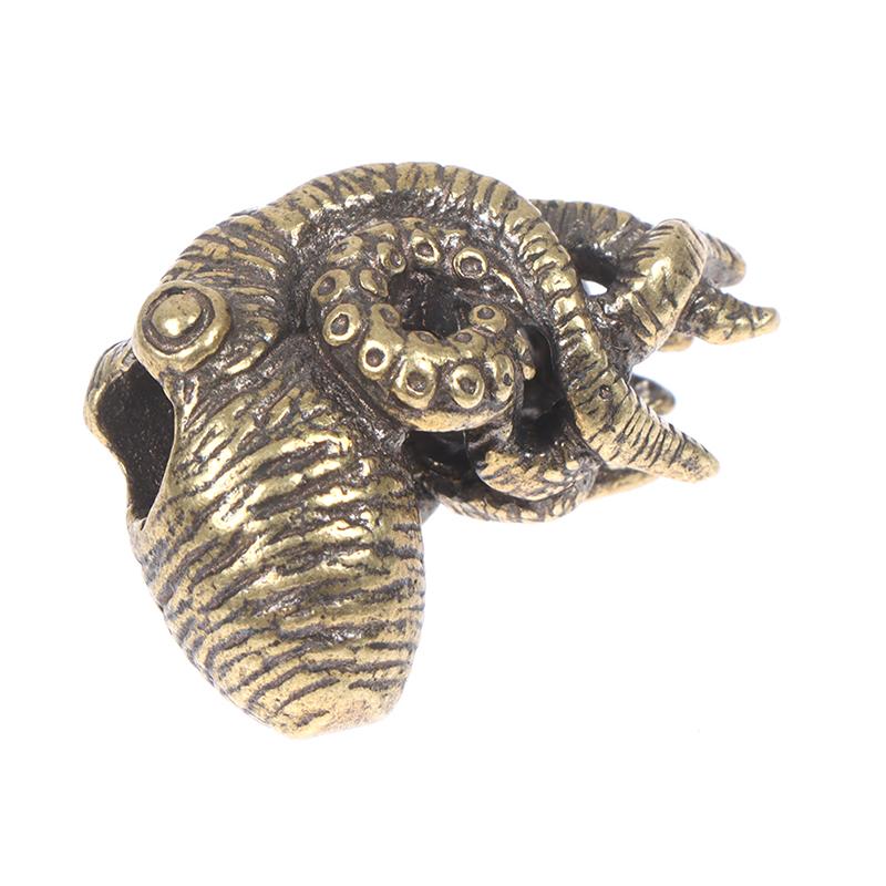 Retro Brass Sea Animal Octopus Pendant Diy Paracord Bracelets Necklace Accessori