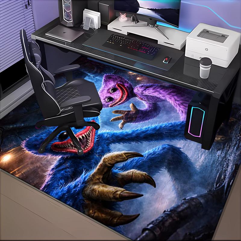 Blue Monster Huggy Night Area Rug Suitable for Indoor And Outdoor,Carpets for Kitchens, Homes, Offices, Living Rooms,Home Decor,Christmas Gift