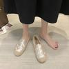 Модные женские туфли без застежек белого цвета, эспадрильи, мокасины, вулканизированные для Y2k, модная женская обувь, городская, стильная и низкая цена A