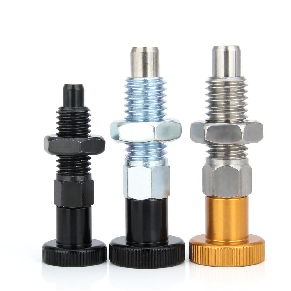 M6/M8/M10/M12 Bolt Multifunction Spring Stop Indexing Pin Self Locking Reset Type Knob Plunger Indexing Bolt Positioning Pin