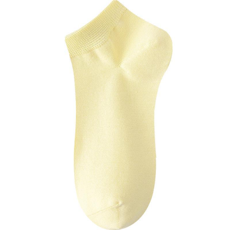 Женские летние тонкие дышащие антибактериальные носки из чистого хлопка