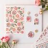 Бумага с водным переносом для глины для DIY-серьг из глины, Цветочный лист для переноса на глину, Бумага с цветами для керамической эмали, Декаль