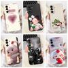 For Samsung Galaxy M56 5G 6.73" Case Cute Cartoon Animal Bow Soft Silicone Cover For Samsung M56 SM-M566B/DS Bumper Phone Shell