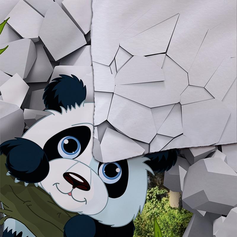 Комплект постельного белья с изображением животных в виде панды в 3D, односпальная кровать, двуспальная кровать, комплект покрывал, роскошная бамбуковая кровать, двуспальная кровать, одежда для взрослых