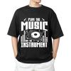 Play the Music Not the Instrument Shirt | DJ Hip Hop Musician  T-shirt Men's Women's Tops Tees