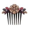 Accessories Bride Headpiece Bride Hair Jewelry Inlaid Flower Hairpin Shiny Rhinestone Hair Comb
