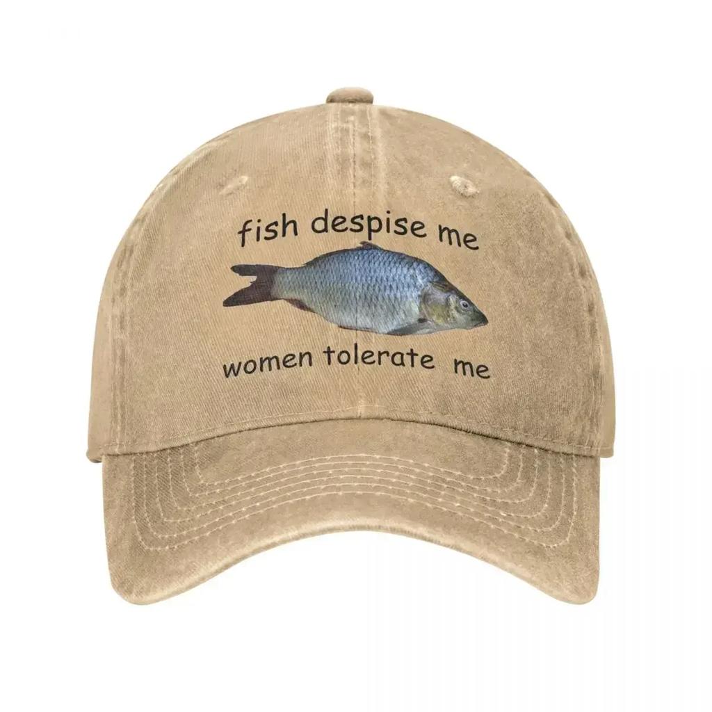 Fish Despise Me Women Tolerate  Baseball Caps Vintage Distressed Washed Snapback  n  Outdoor Running Golf Hats