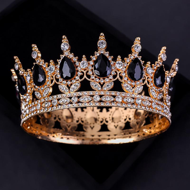 Baroque Crystal Tiaras and Crowns Headband Rhinestone Prom Diadem Crown Bridal Wedding Hair Accessories Jewelry Crown Tiara Gift
