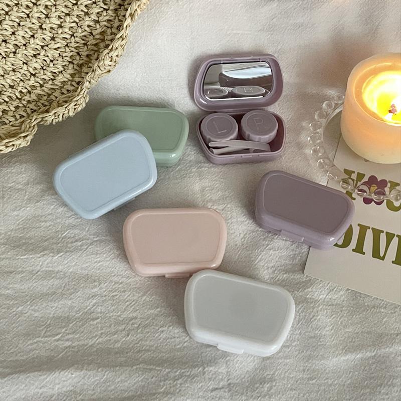 Коробка для контактных линз предотвращает утечку линзы крышка контейнер с зеркалом портативный подарок