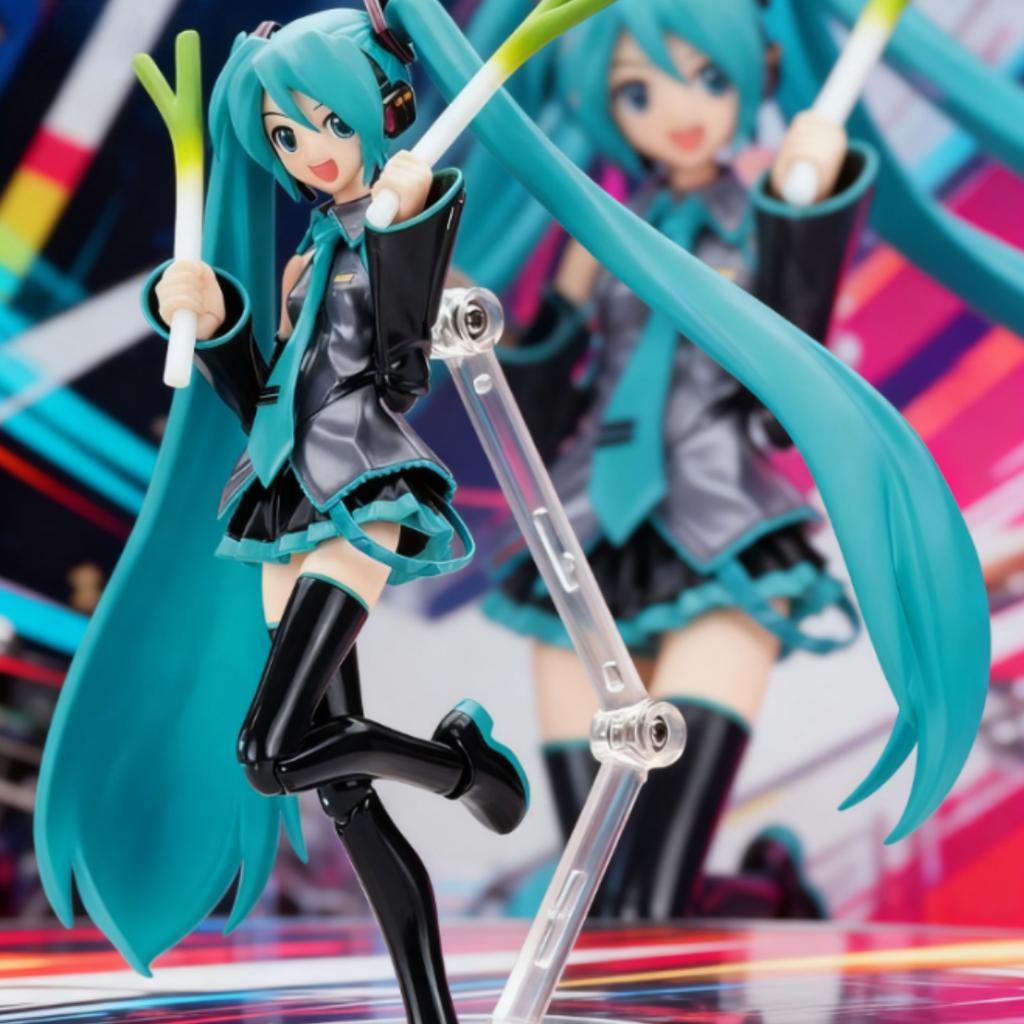 1pc Hatsune Miku Series Anime 15cm Figure Figma 014 Virtual Singer Shake Scallions Beautiful Girl Miku Action Doll Desktop Gift