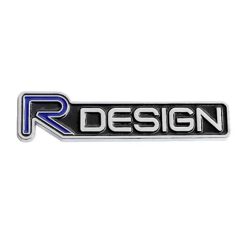 3d Metal R Design Logo for Car Rear Bumper Adhesive Badge for Volvo Rdesign XC90 S60 XC60 V70 S80 S40 V50 V40 V60 C30
