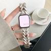 Роскошный браслет из цельной нержавеющей стали для Apple Watch Ultra 49 42 40 мм 46 44 41 45 мм Ремешок для iWatch 10 9 8 7 6 SE 5 Женский ремешок