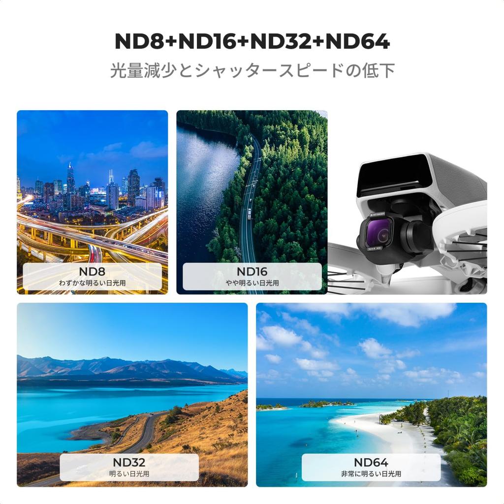 Эксклюзивный набор фильтров Concept DJI Flip Фильтр ND Фильтр нейтральной плотности Фильтр CPL Поляризационный фильтр Фильтр UV Защитный фильтр Оптическое стекло AGC nano