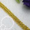 8 mm Gold Lace Trim Gold Braid 0.3 inch Lace Trim  Sewing