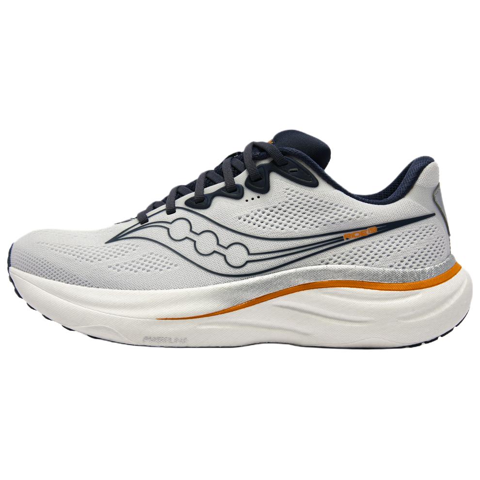 SAUCONY Кроссовки для бега Ride 19, удобные, прочные, дышащие, мужские, белые, S101566-1012
