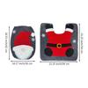 Non-Slip Cute Christmas Toilet Seat Covers Creative Santa Claus Bathroom Mat Xmas Supplies for Home New Year Navidad Gift Decor