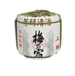 Japanese Sake Barrel Decor, Nihonsakari Hakutsuru Pattern Restaurant Display