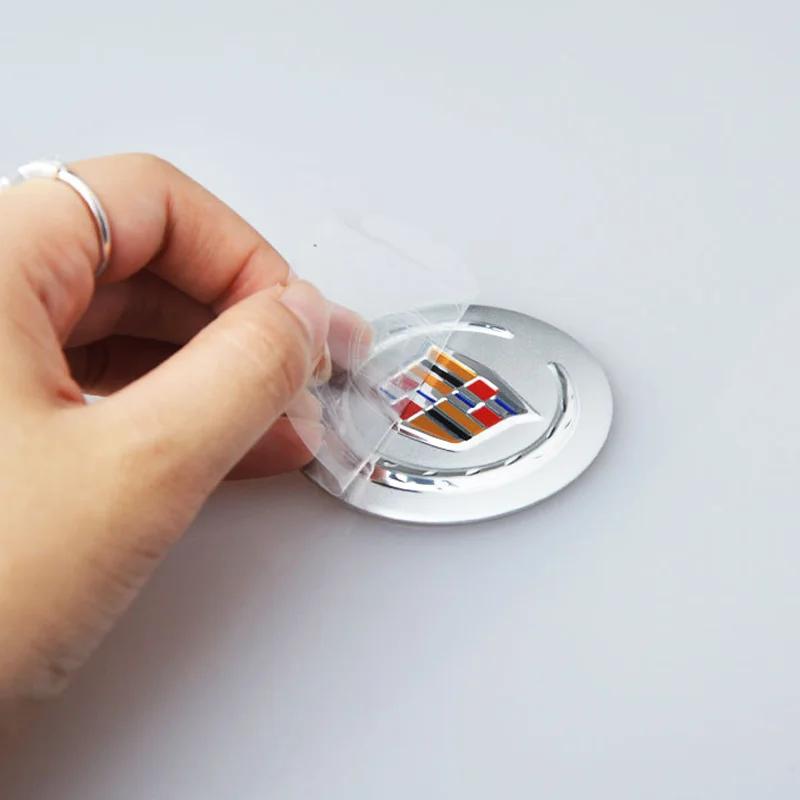 4pcs 56mm Car Wheel Center Sticker Hub Emblem for Cadillac ATS CTS DTS STS SLS SLR XLR BLS Seville Escalade Deville Tiburon CT6