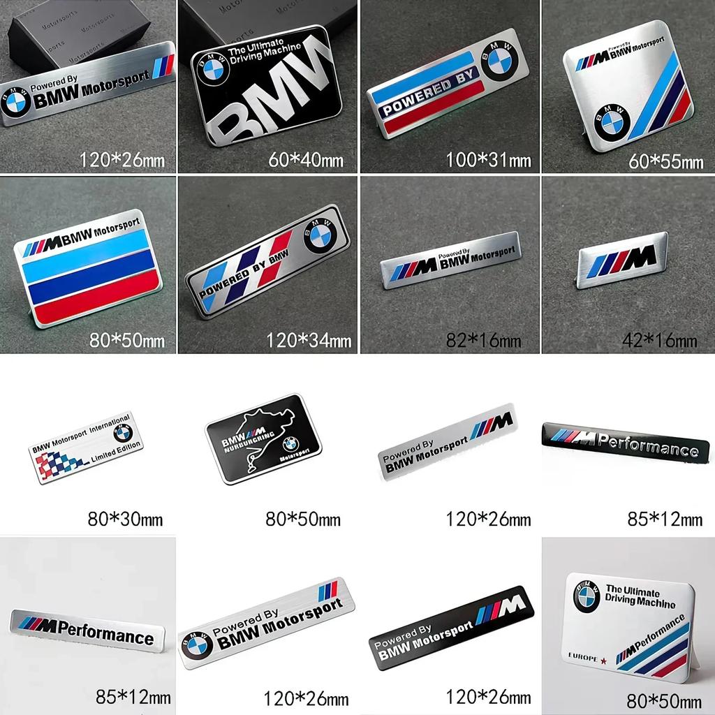 AAAXD1 -BMW Decorative Car Stickers M-series Trunk Decal Accessories For BMW E46 E90 E60 F30 F10 E39 E36 F20 G30 G20 E87 E92 E91 E30 F1