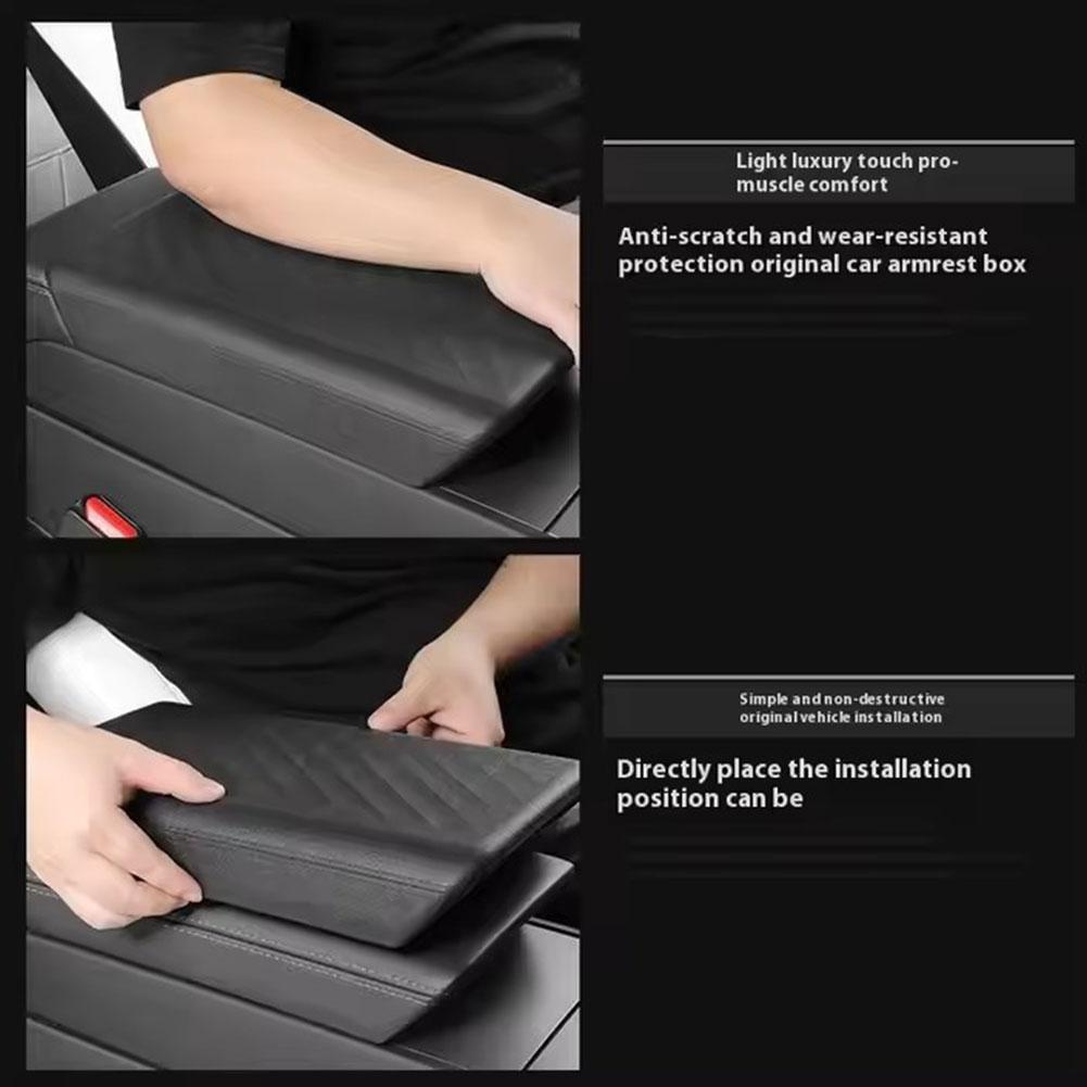Чехол-подлокотник на центральную консоль для Tesla Model 3 2011-2025/Model Y Juniper 2025, Мягкий чехол из ТПЭ, Аксессуары для крышки центральной консоли