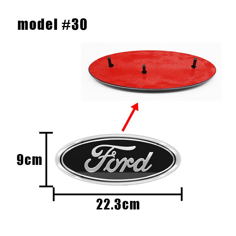 22.3cm*9CM Car Front Hood Bonnet Badge Grille Emblem Rear Trunk Stickers For Ford F350 F150 F250 F450 Edge Explorer Accessories