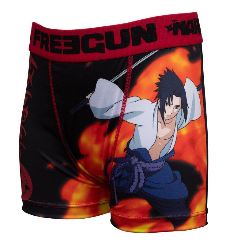 FREEGUN Boys' Red Elastic Naruto Shippuden Boxer Shorts