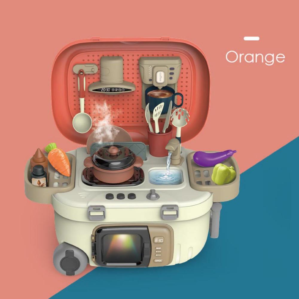 Детский кухонный набор игрушек, имитация кухонной посуды, стиральная машина, хлебопечка, микроволновая печь, ролевые игры, вечерние детские интерактивные игрушки