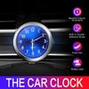 Mini Luminous Car Clock Automobiles Internal Stick-On Digital Watch Auto Quartz Clock 40mm Motorcycle Clock Car Ornament