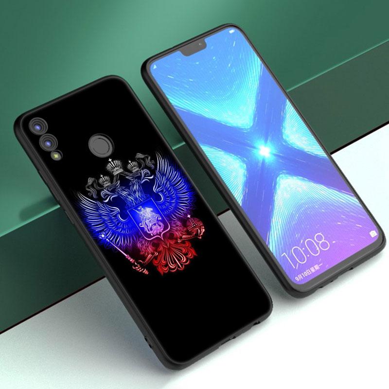 Чехол с гербом России и российского флага для Huawei Honor 10X Lite 7A 7S 8A 8S 8C 8X 9A 9C 10i 20i 30i 20S 20E 9X Pro 10 8 Lite