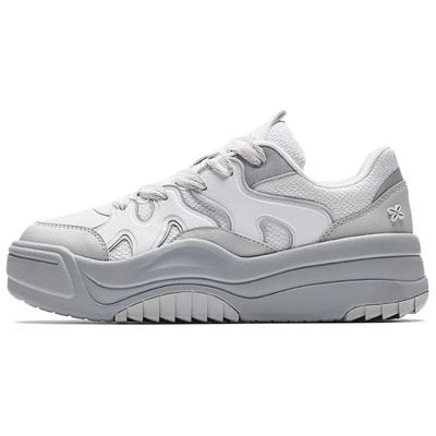 Волна Модный Тренд Нескользящие Амортизирующие Износостойкие Низкие Кеды для Скейтборда Женские кроссовки Чисто-Белый Известняк 922538003-2